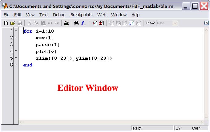 use text editor on mac for matlab