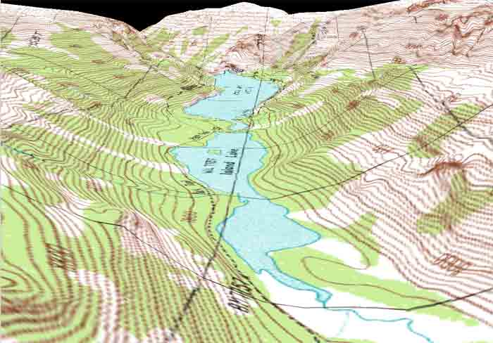 U Shaped Valley Topographic Map - United States Map